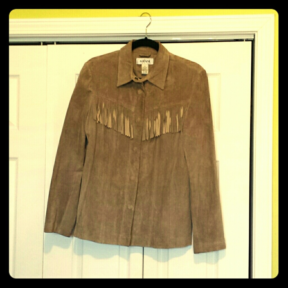 Suede Brown Alfani Jacket